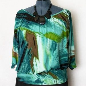Apt 9  Multicolored Top SZ-L